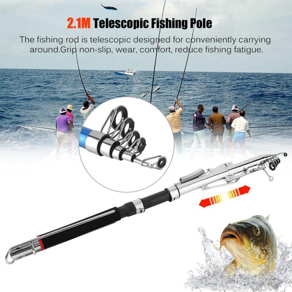 Telescopic Fishing Pole Rods and Fishing Rod and Reel Full Set